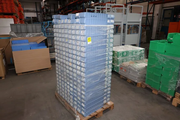 Konvolut Sichtlagerboxen Maße: 46 x 12 x 9 cm